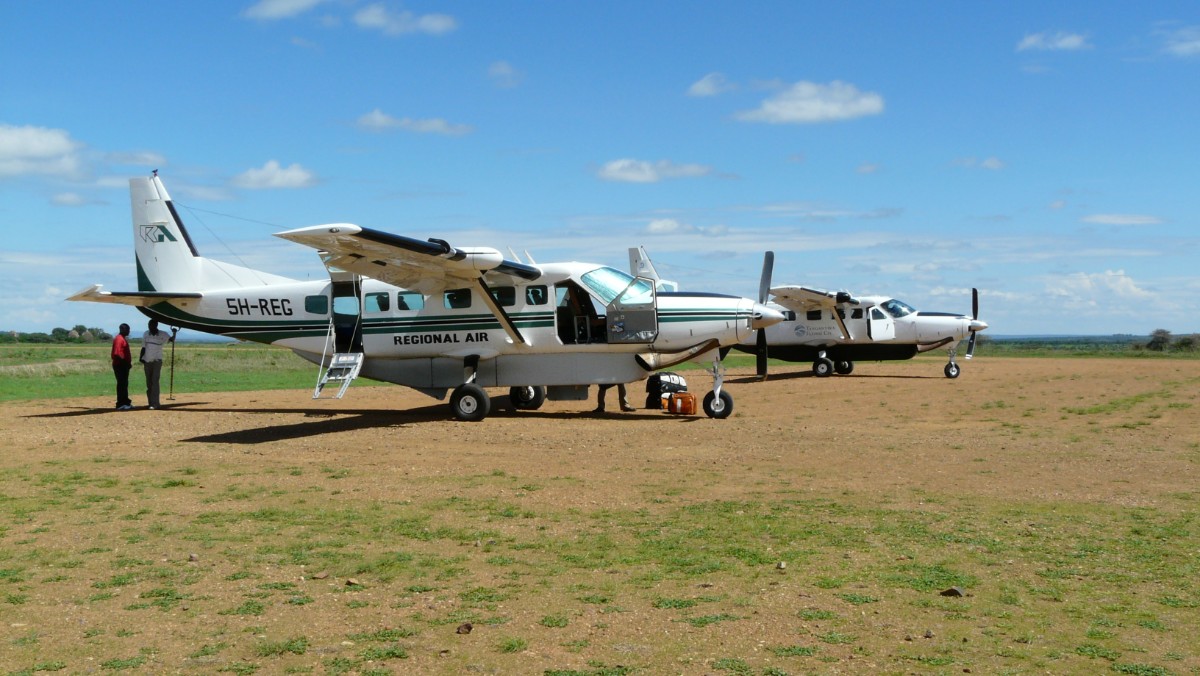 Flying to Zanzibar